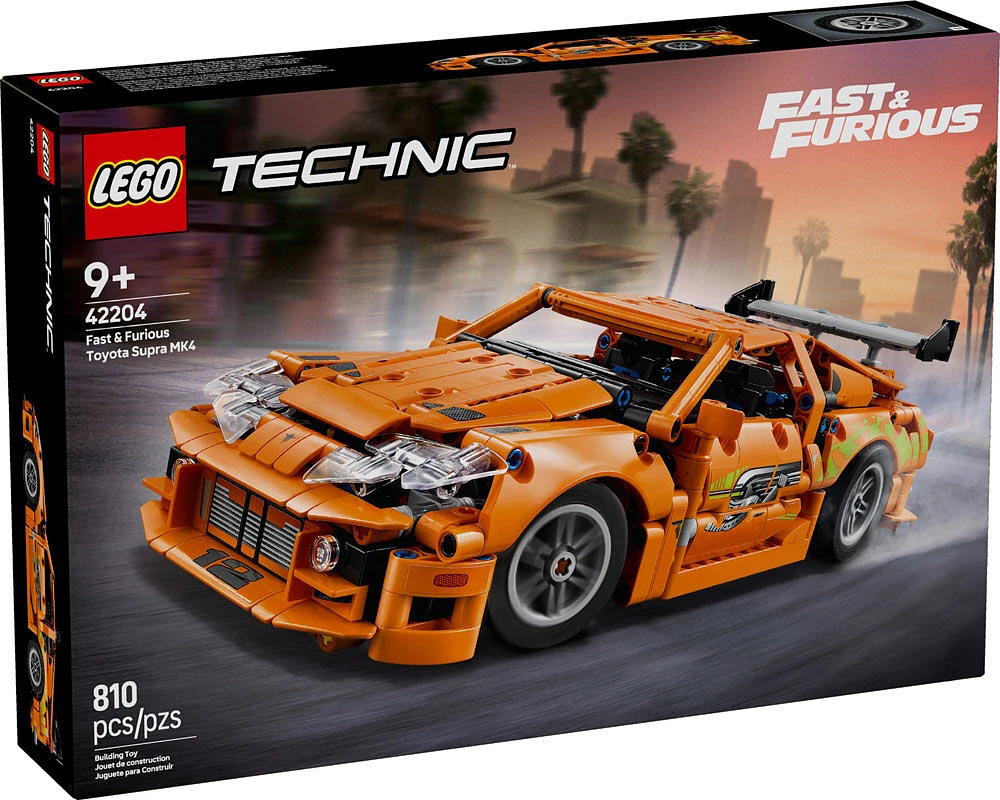 LEGO Technic Fast and Furious Toyota Supra MK4 Kids Toy Car Kit - Toy for Boys and Girls 9+ - 42204