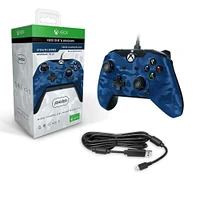 Xbox One Controller Wired Blue Camo