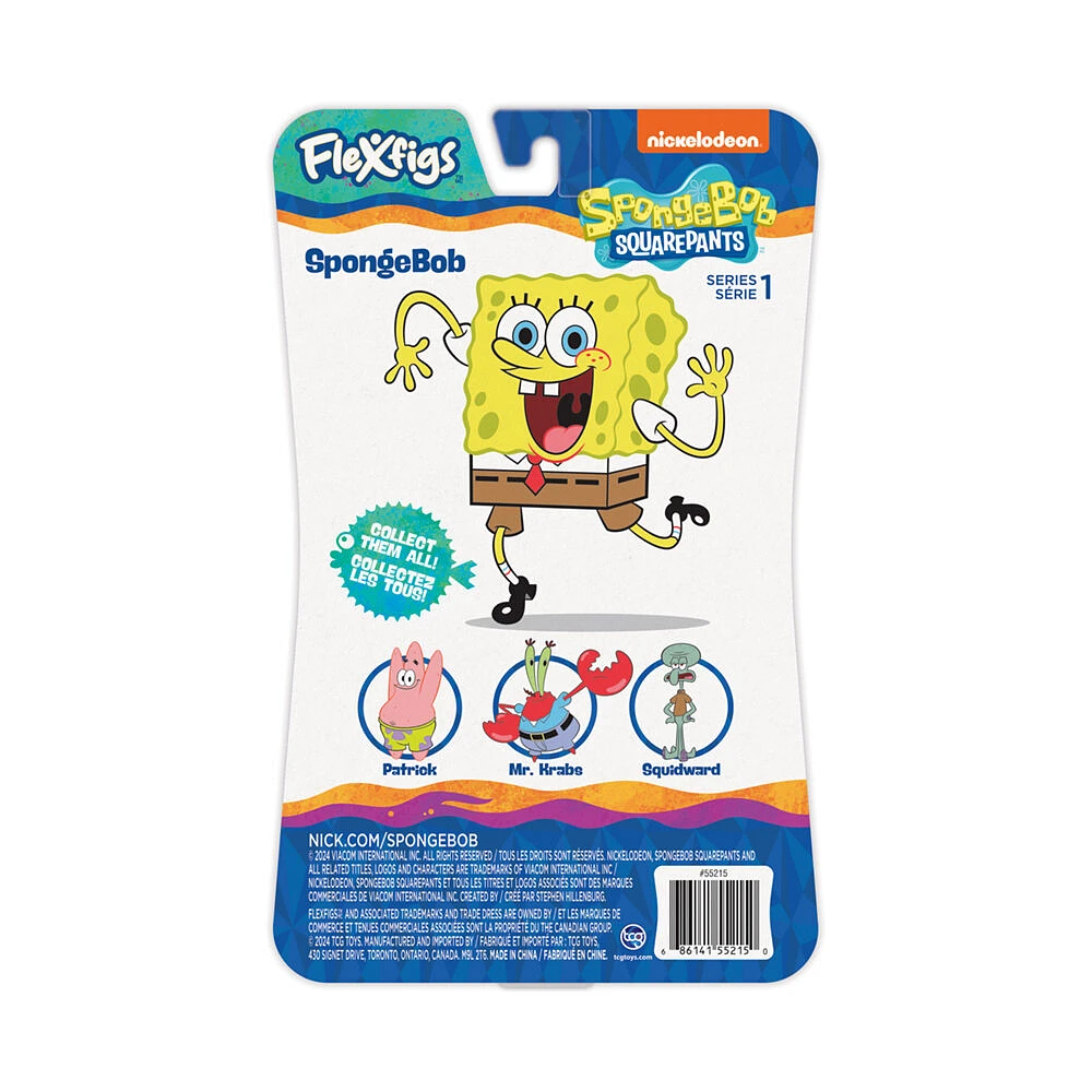 Flexfigs - 1 Pack - Spongebob - Spongebob