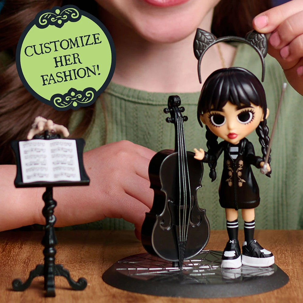 Wednesday Deluxe Poseable Figure W/Cello