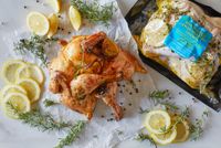 Spatchcocked Lemon Rosemary Chicken