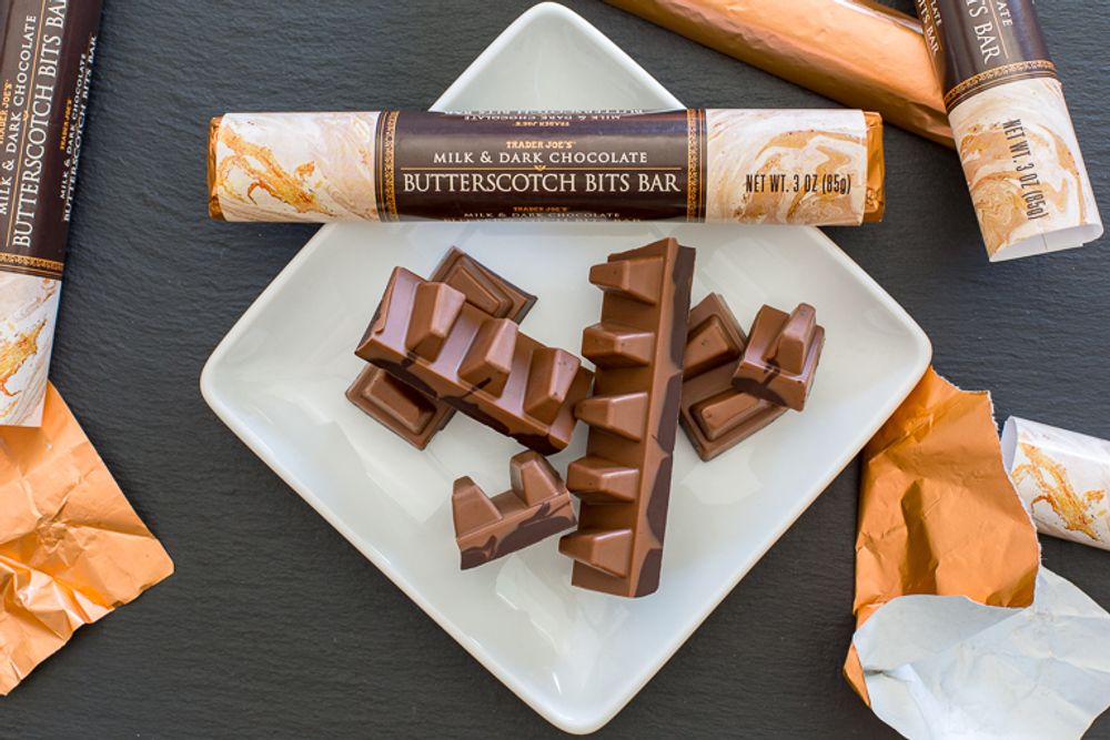 Milk & Dark Chocolate Butterscotch Bits Bar