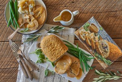 Breaded Turkey-less Stuffed Roast