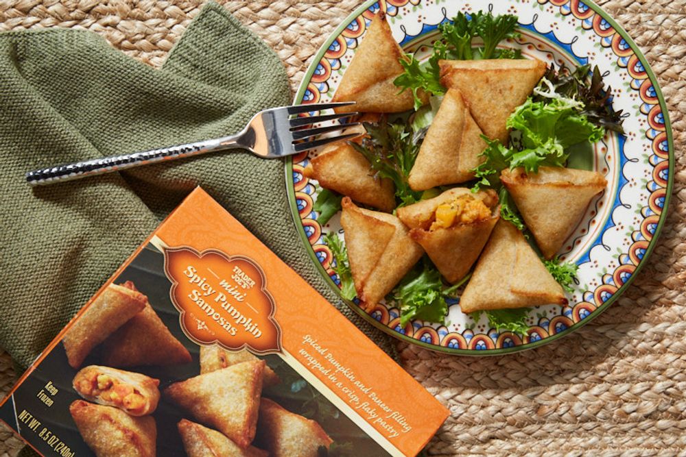 Mini Spicy Pumpkin Samosas