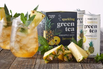 Sparkling Green Tea with Pineapple