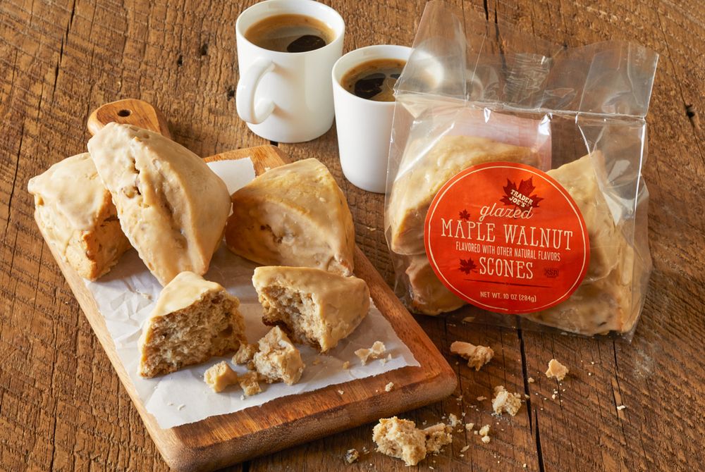 Glazed Maple Walnut Scones