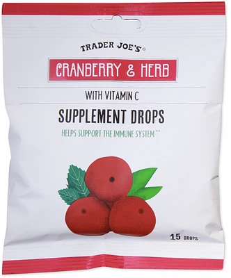 Cranberry & Herb Supplement Drops