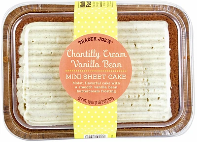 Chantilly Cream Vanilla Bean Mini Sheet Cake