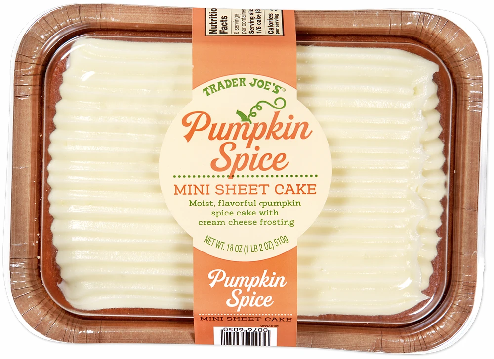 Pumpkin Spice Mini Sheet Cake