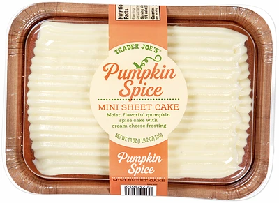 Pumpkin Spice Mini Sheet Cake