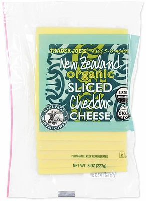 Sliced New Zealand Organic Cheddar