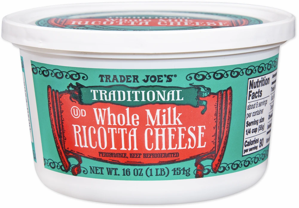 Traditional Whole Milk Ricotta Cheese