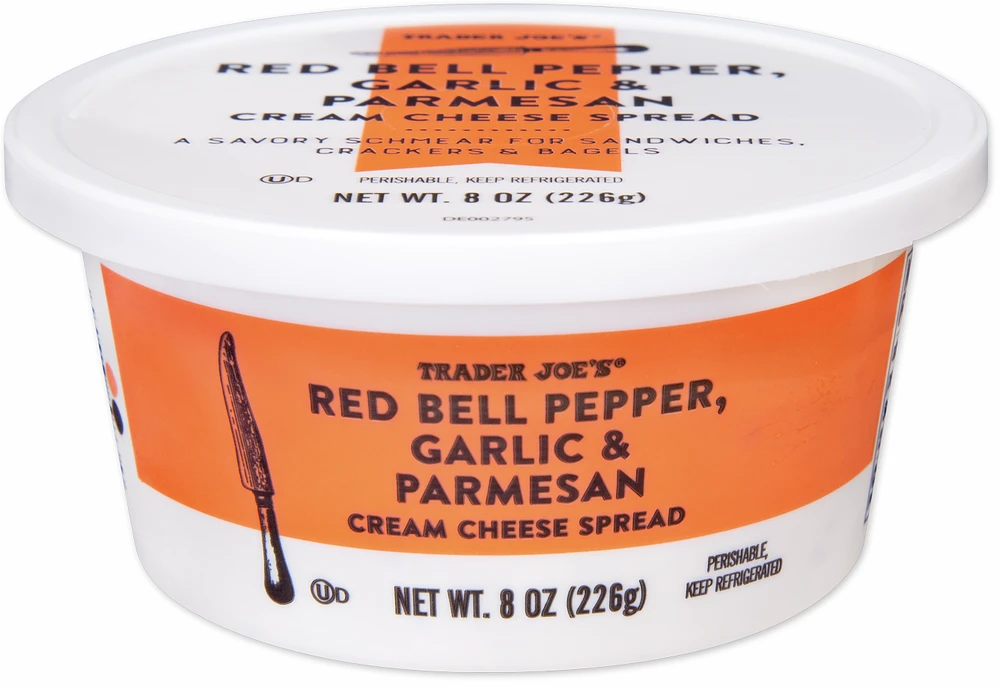 Red Bell Pepper, Garlic & Parmesan Cream Cheese Spread