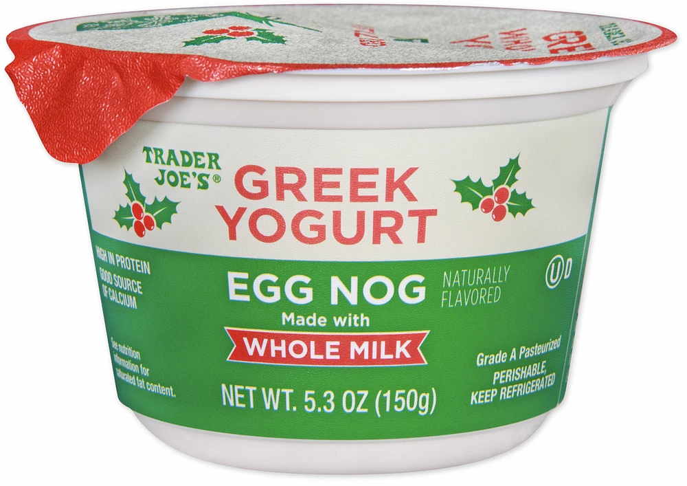 Egg Nog Whole Milk Greek Yogurt