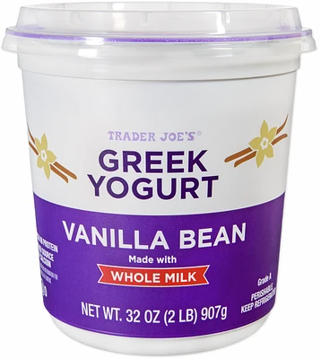 Vanilla Bean Whole Milk Greek Yogurt