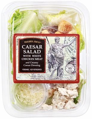 Caesar Salad with White Chicken Meat