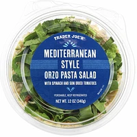 Mediterranean Style Orzo Pasta Salad