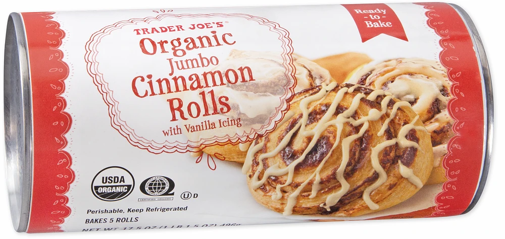 Organic Jumbo Cinnamon Rolls