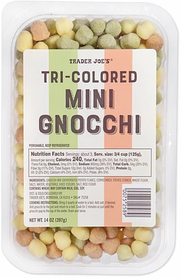 Tri-Colored Mini Gnocchi