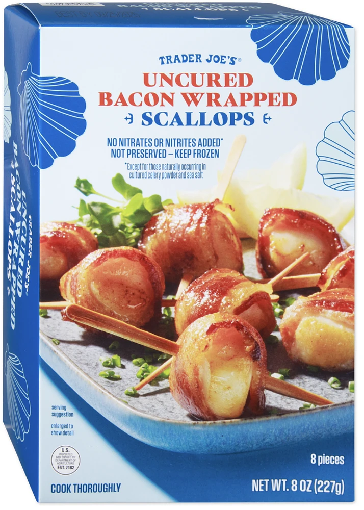 Uncured Bacon Wrapped Scallops