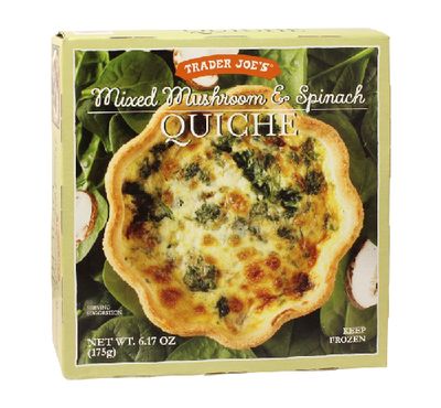 Mixed Mushroom & Spinach Quiche