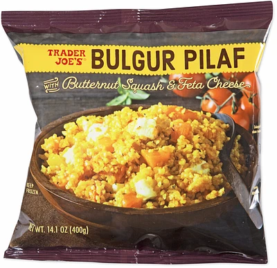 Bulgur Pilaf with Butternut Squash & Feta Cheese