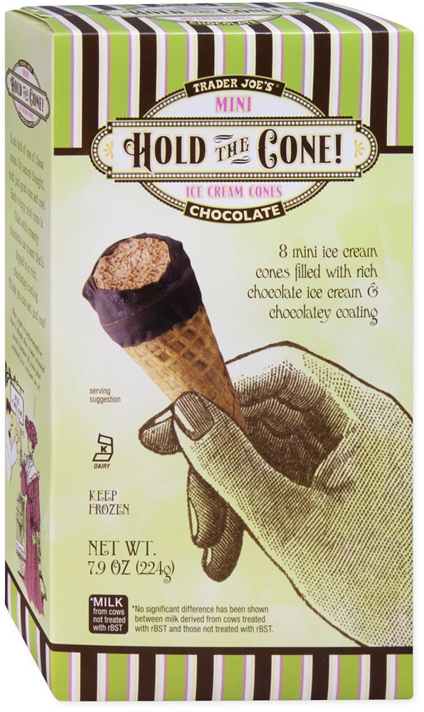 Chocolate Hold the Cone! Mini Ice Cream Cones