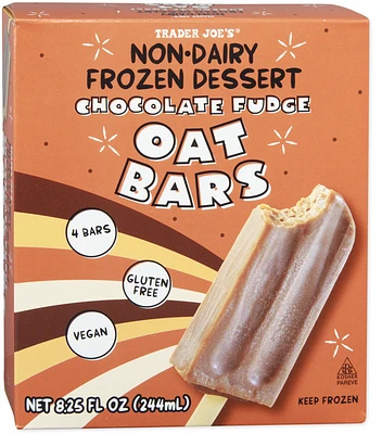 Non-Dairy Frozen Dessert Chocolate Fudge Oat Bars