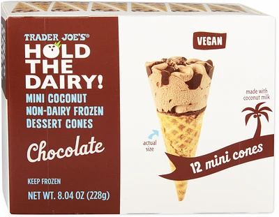 Hold the Dairy! Vegan Chocolate Mini Cones