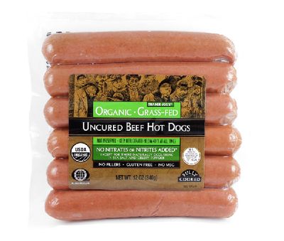 Organic Grass-Fed Uncured Beef Hot Dogs