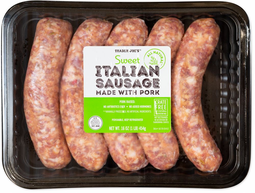 Sweet Italian Sausage made with Pork