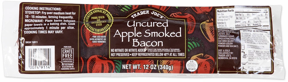 Uncured Apple Smoked Bacon