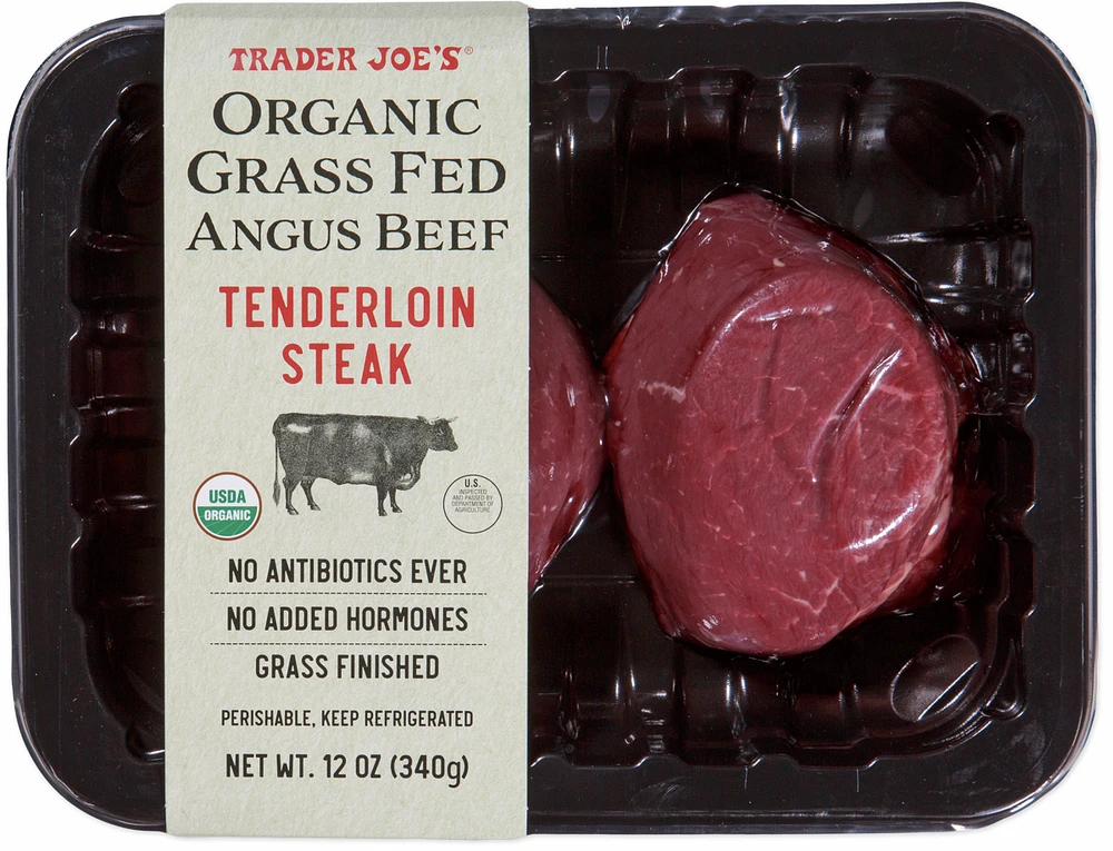 Organic Grass Fed Tenderloin Steak