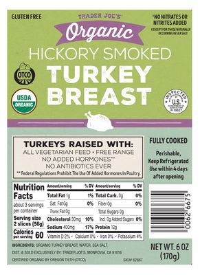 Organic Hickory Smoked Turkey Breast