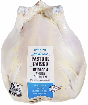 All Natural Pasture Raised Heirloom Whole Chicken