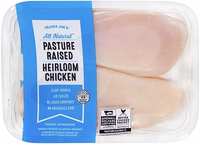 All Natural Pasture Raised Heirloom Chicken Breasts