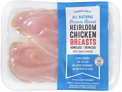 All Natural Pasture Raised Heirloom Chicken Breasts