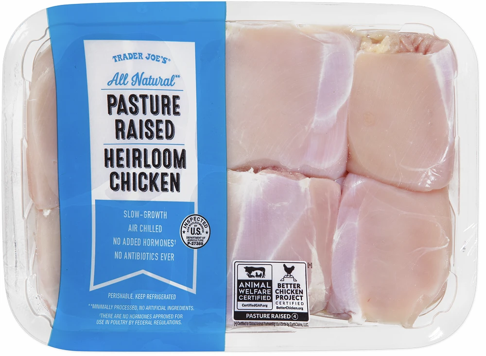 All Natural Pasture Raised Heirloom Chicken Thighs