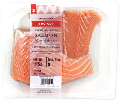 BBQ Cut Fresh Atlantic Salmon Fillets