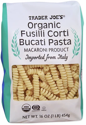 Organic Fusilli Corti Bucati Pasta