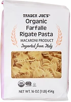 Organic Farfalle Rigate Pasta