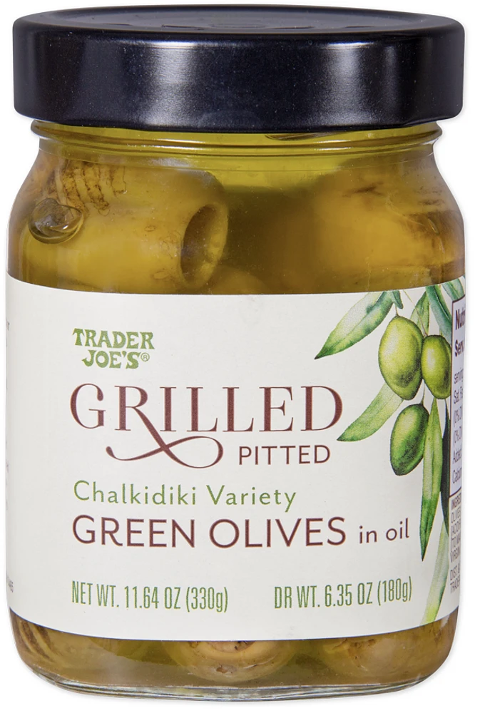 Grilled Pitted Green Olives