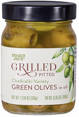 Grilled Pitted Green Olives