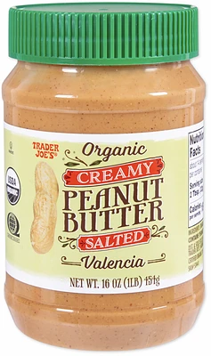 Organic Creamy Peanut Butter Salted Valencia