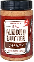 Raw Almond Butter Creamy No Salt