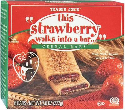 "This Strawberry Walks into a Bar" Cereal Bars