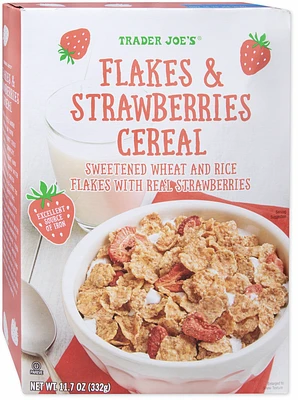 Flakes & Strawberries Cereal