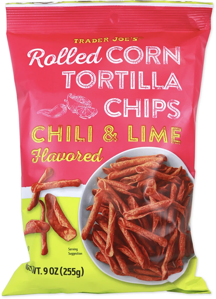 Chili & Lime Flavored Rolled Corn Tortilla Chips