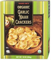 Organic Garlic Naan Crackers