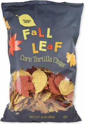 Fall Leaf Corn Tortilla Chips